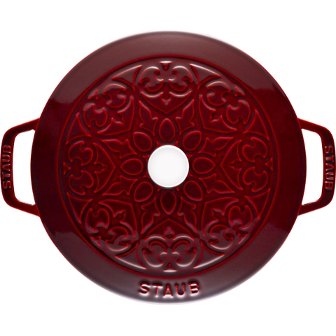 Staub - Nồi gang tròn màu đỏ Bordeaux - 26 cm (4.9L)