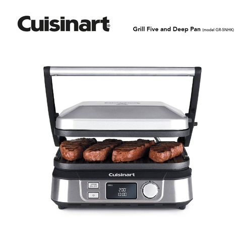 Vỉ nướng điều khiển điện tử CUISINART GR-5NHK .