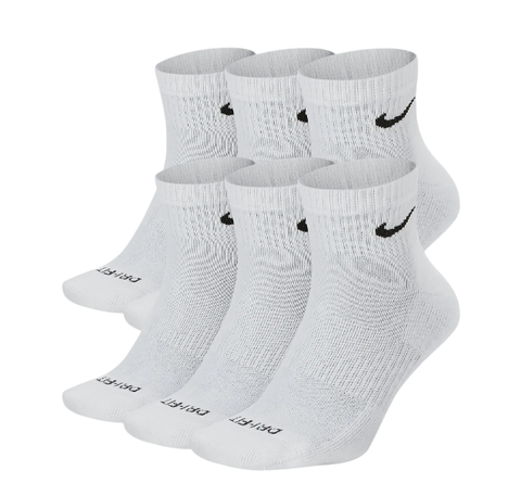 Tất Nike Everyday Plus Cushioned Training Ankle Socks Cổ Trung [ SX6899-100 ]