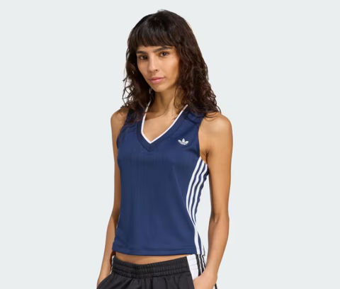Áo Adidas Originals V-Neck Blue [ KD2280 ]