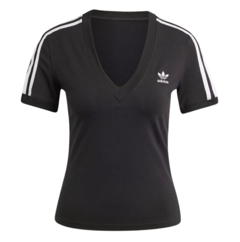 Áo Adidas 3 Stripes V-Neck Slim Black [ IU2416 ]