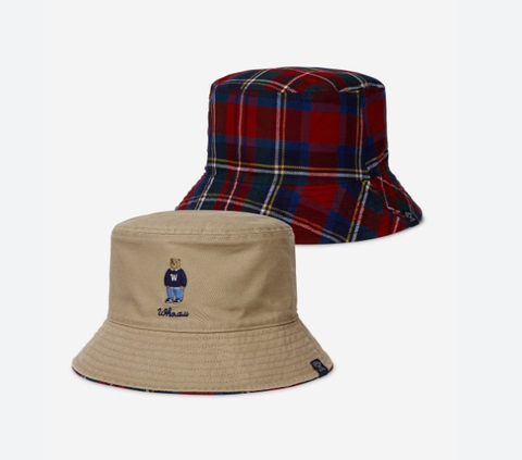 Mũ Whoau Steve Reversible Bucket Hat Beige [ WHACD4932A-02 ]