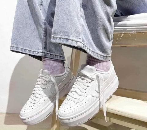 Giày Nike Court Vision Alta Triple White [ DM0113-100 ]