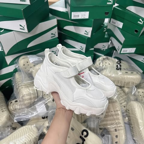 Giày Puma Pulsar Wedge White [ 398677-01 ]