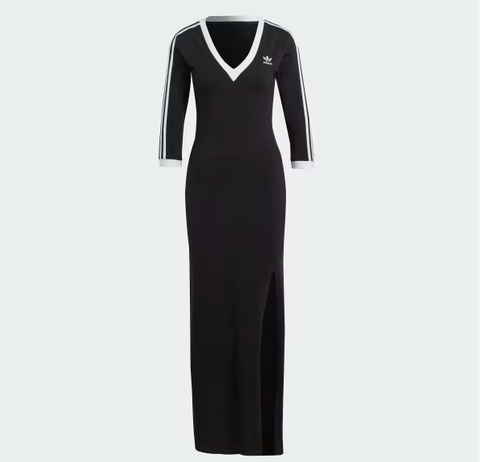 Váy Adidas Adicolor Classics 3-Stripes Maxi Dress Black [ IK0439 ]