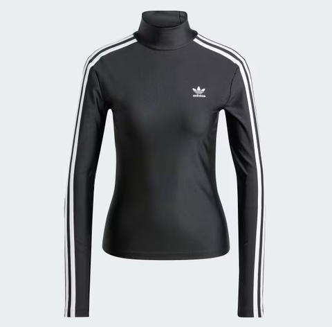 Áo Adidas Adicolor 3-Stripes Turtleneck Long Black [ IZ3200 ]