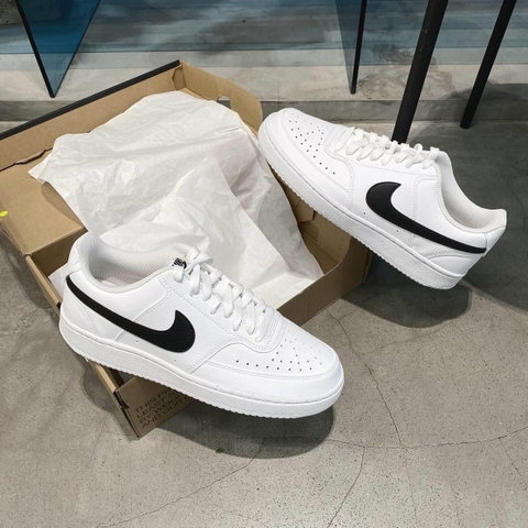Giày Nike Court Vision Low Next Nature White Black [ DH2987-101 ]