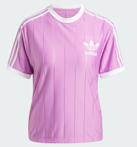 Áo Adidas Adicolor 3-Stripes Pinstripe Tee Purple [ IY7226 ]