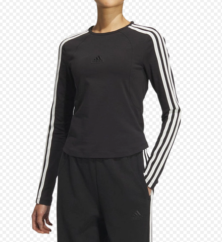 Áo Adidas 3-Stripes Long Sleeves Black [ JN0755 ]