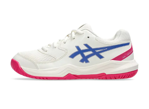 Giày  Asics Gel-Dedicate 8 GS Kids Cream/Dark Cobalt Shoes [ 1044A077-105 ]