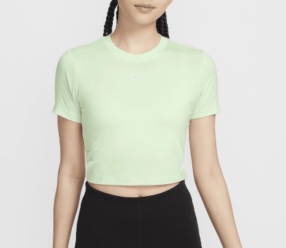 Áo Nike Sportswear Essential Slim-Fit Crop Green [ FB2874-341 ]