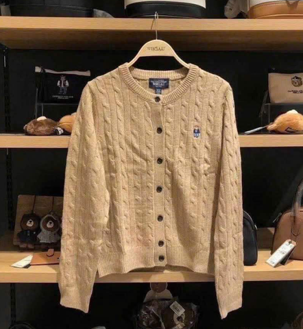 Áo WHOAU Steve Cable Cardigan Beige [ WHCKF4901F 04 ] -