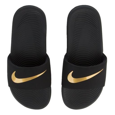 Dép Nike Kawa Slide Black Metallic Gold [ 819352 003 ]