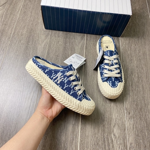 Giày MLB Mule MONO Denim Xanh Đậm [ 32SHSD111-50N ]