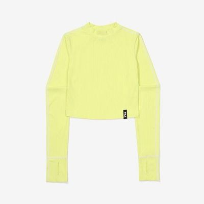 Áo FILA Long Sleeve Stitched Yellow [ FS2RLF3252F LEN ]