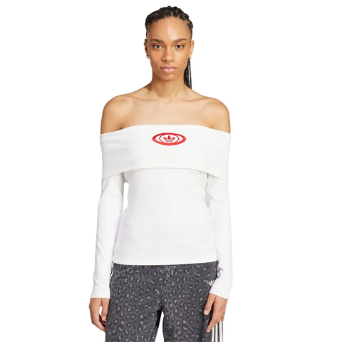 Áo Adidas Originals Off Shoulder Top White [ KA2691 ]