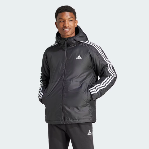 Áo Adidas Essentials 3-Stripes Insulated Hooded Jacket Black [ IN7194 ]