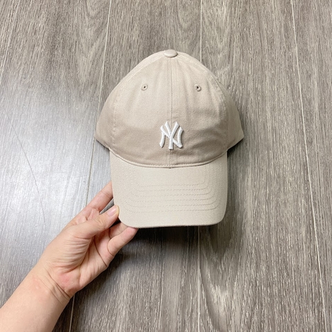 Mũ MLB Lưỡi Trai Logo NY [ 3ACP7701N ]