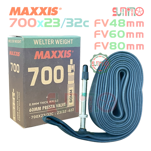 Ruột xe đạp MAXXIS 700x23/32c Welter Weight gắn xe đạp đua