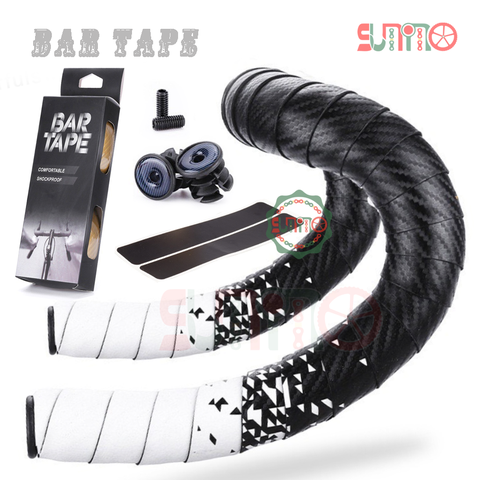Đây quấn ghi đông BAR TAPE hai màu vân carbon 3K fullbox