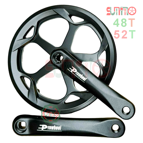 Giò dĩa cốt vuông 1 tầng PROWHEEL nhôm dĩa thép chắn dĩa 2 mặt