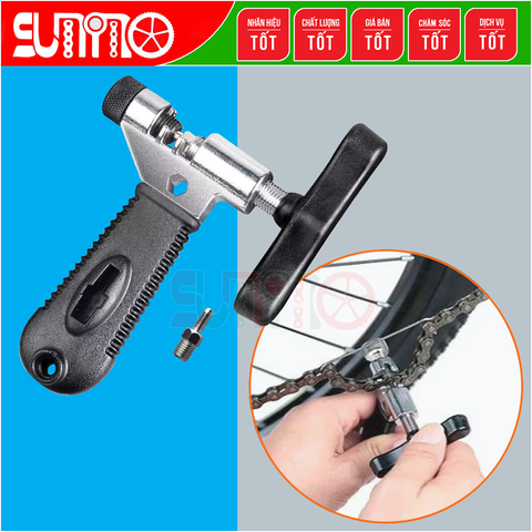 Cảo sên xe đạp THÉP xi tay nhựa  kèm móc sên