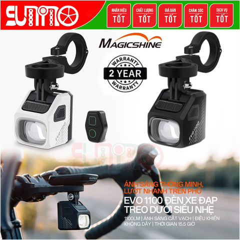 Đèn xe đap MAGICSHINE Evo 1100 kèm bát gắn fullbox chính hãng