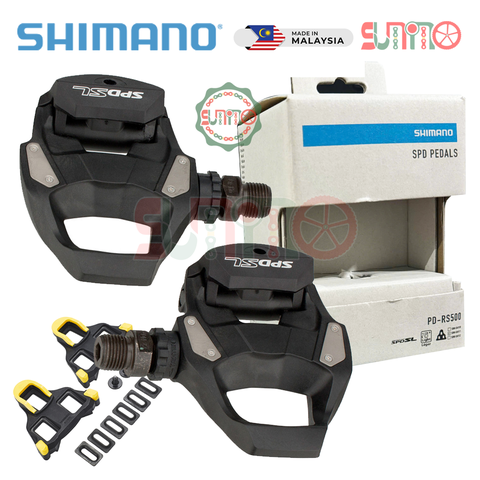 Pedal can xe đạp road SHIMANO RS500 fullbox chính hãng