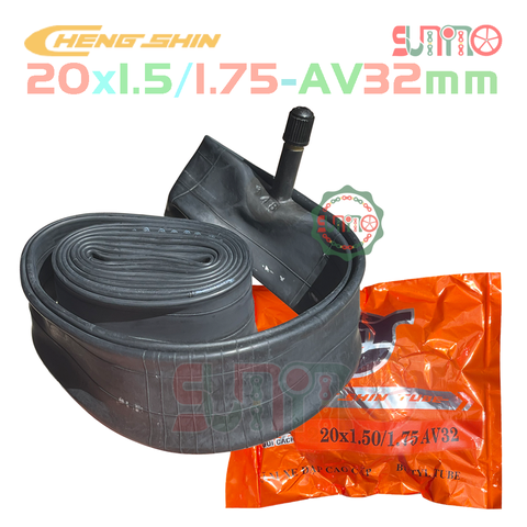 Ruột xe đạp CHENGSHIN 20x1.5/1.75 AV32 gắn xe đạp phổ thông