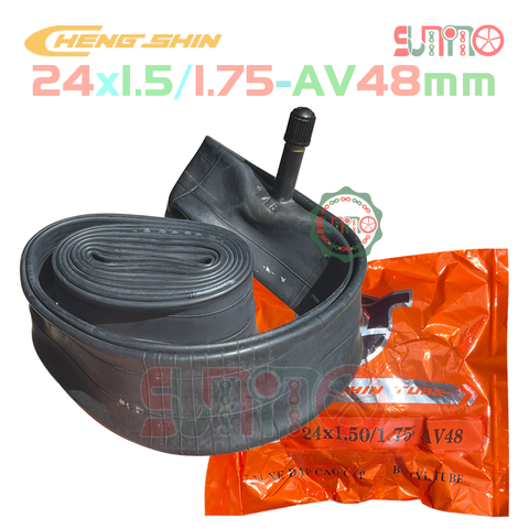 Ruột xe đạp CHENGSHIN 24x1.5/1.75 AV48 gắn xe đạp địa hình