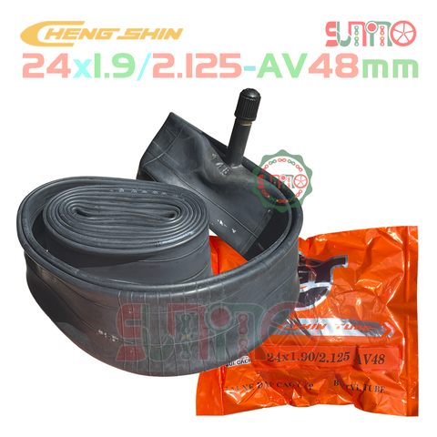 Ruột xe đạp CHENGSHIN 24x1.9/2.125 AV48 gắn xe đạp địa hình