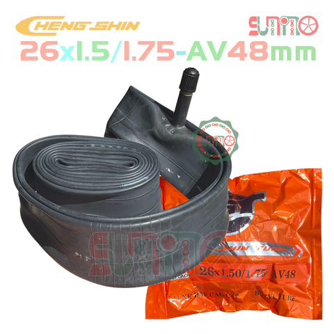 Ruột xe đạp CHENGSHIN 26x1.5/1.75 AV48 gắn xe đạp địa hình