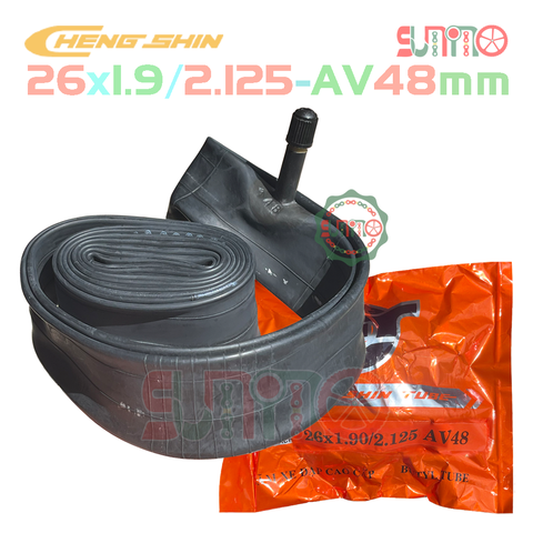 Ruột xe đạp CHENGSHIN 26x1.9/2.125 AV48 gắn xe đạp địa hình