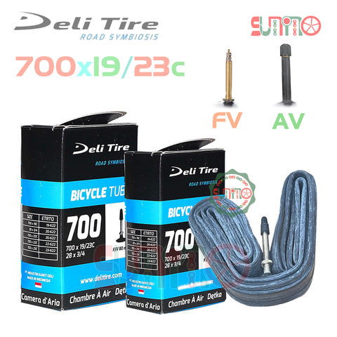 Ruột DELI 700x19/23c gắn xe đạp đua