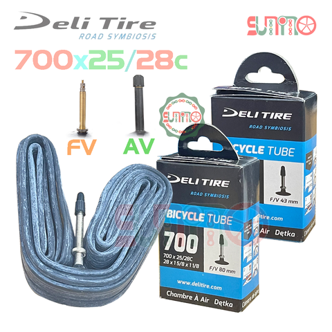 Ruột DELI 700x25/28c gắn xe đạp đua
