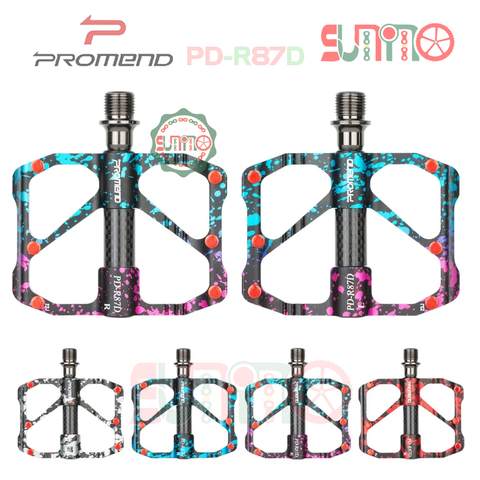 Pedal nhôm xe đạp PROMEND R87D 2024 3 bạc đạn