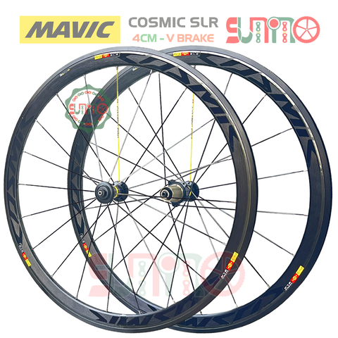 Vành bộ nhôm 4cm xe đạp road MAVIC Cosmic SLR hub QR áo carbon cối thả HG thắng vành