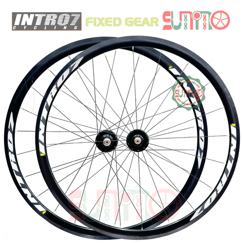 Vành bộ xe đạp fixed gear INTRO7 trước 20 căm sau 24 căm