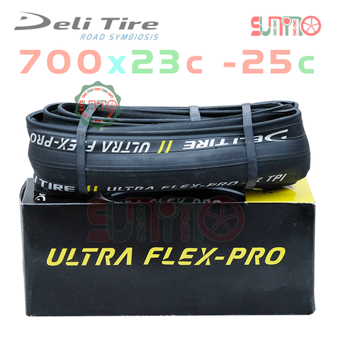 Vỏ gấp DELI SA-205 Ultra Flex-Pro 62TPI gắn xe đạp đua