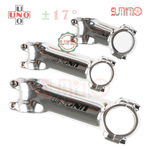 Pô tăng xe đạp UNO 17độ nhôm màu bạc