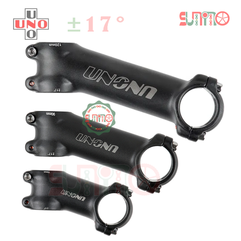 Pô tăng xe đạp UNO 17độ nhôm màu đen