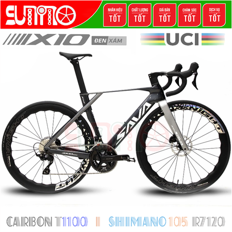 Xe đạp đua carbon SAVA X10 UCI R7120 chính hãng