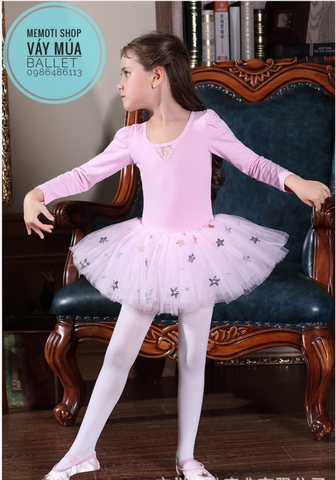 Váy múa ren sao dài tay