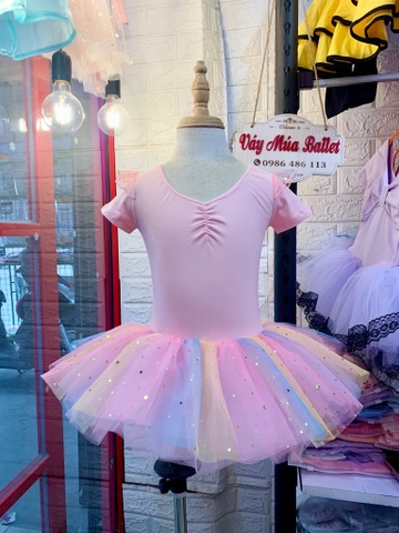 Váy múa ngắn tiên sao cầu vồng