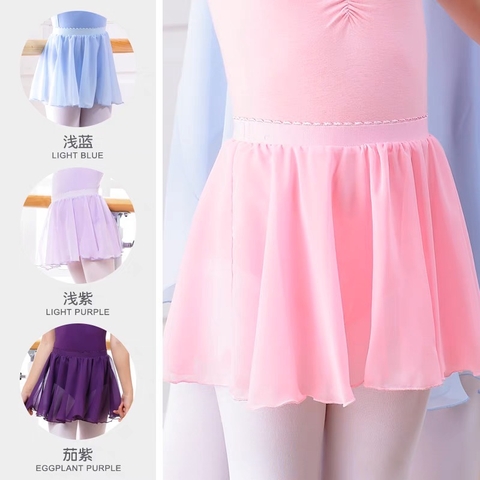 Chân váy múa cạp chun voan mềm(nhiều màu)