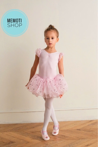 Váy múa tiên búp nơ lưng sao lấp lánh