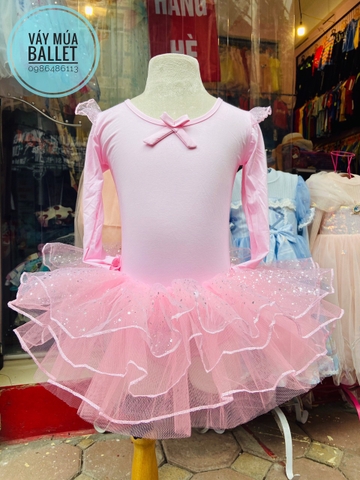 Váy múa tiên dài nhũ lấp lánh