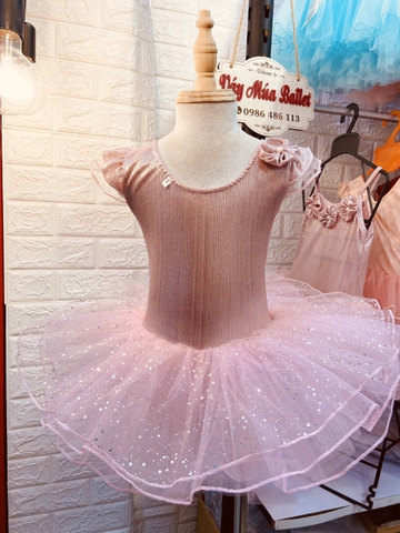 Váy múa tay tiên hoa nhũ sao