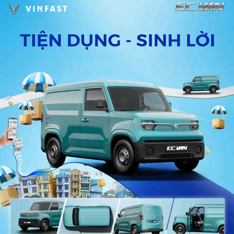 VINFAST EC VAN - Vận tải đa năng, tiện dụng - sinh lời