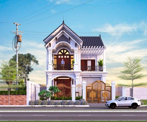 Tổng hợp các mẫu thiết kế biệt thự mặt tiền 7m